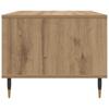 Artisan Oak Coffee Table 60 X 50 X 40 Cm Wood Based Material