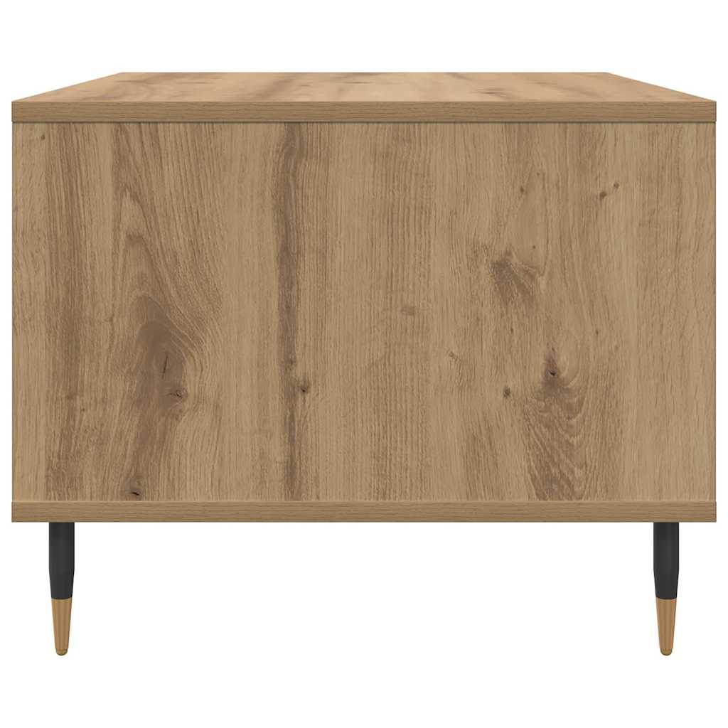 Artisan Oak Coffee Table 60 X 50 X 40 Cm Wood Based Material