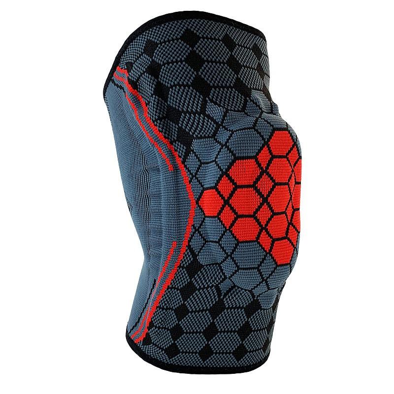 

Sports Nylon Knee Pads Basketball Equipment Men s Meniscus Silicone Fish Scale Joint Running Football Knee Cover Volleyball S size, one pack красный