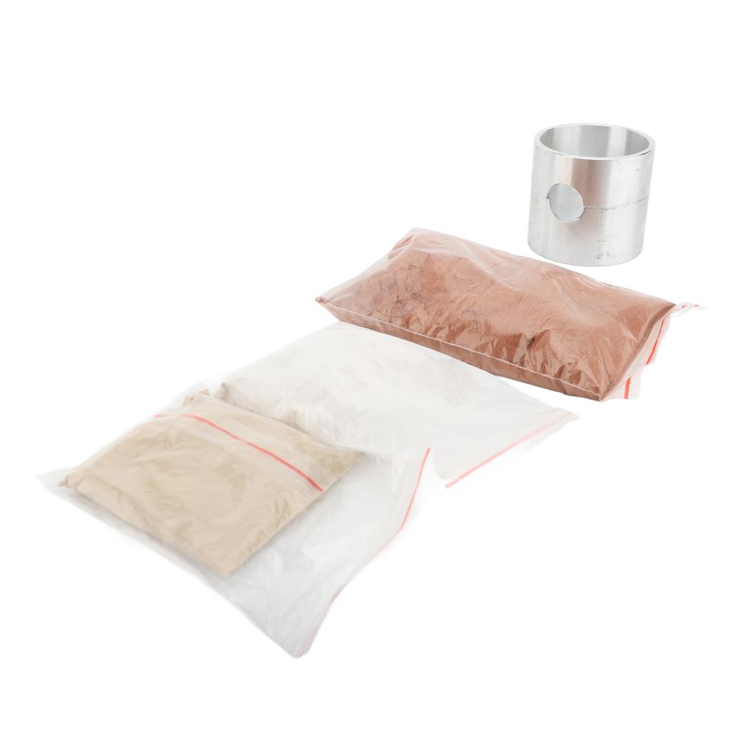 Aluminiumlegierung Sandgusskasten Schmuckguss Zylindrischer Behälter für DIY Metallschmuckherstellung