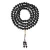 Ebony Wood Bracelet Purple Sandalwood108Buddhist bead bracelet, prayer beads, Hetian jade accessories, multi-loop design for men and women couples