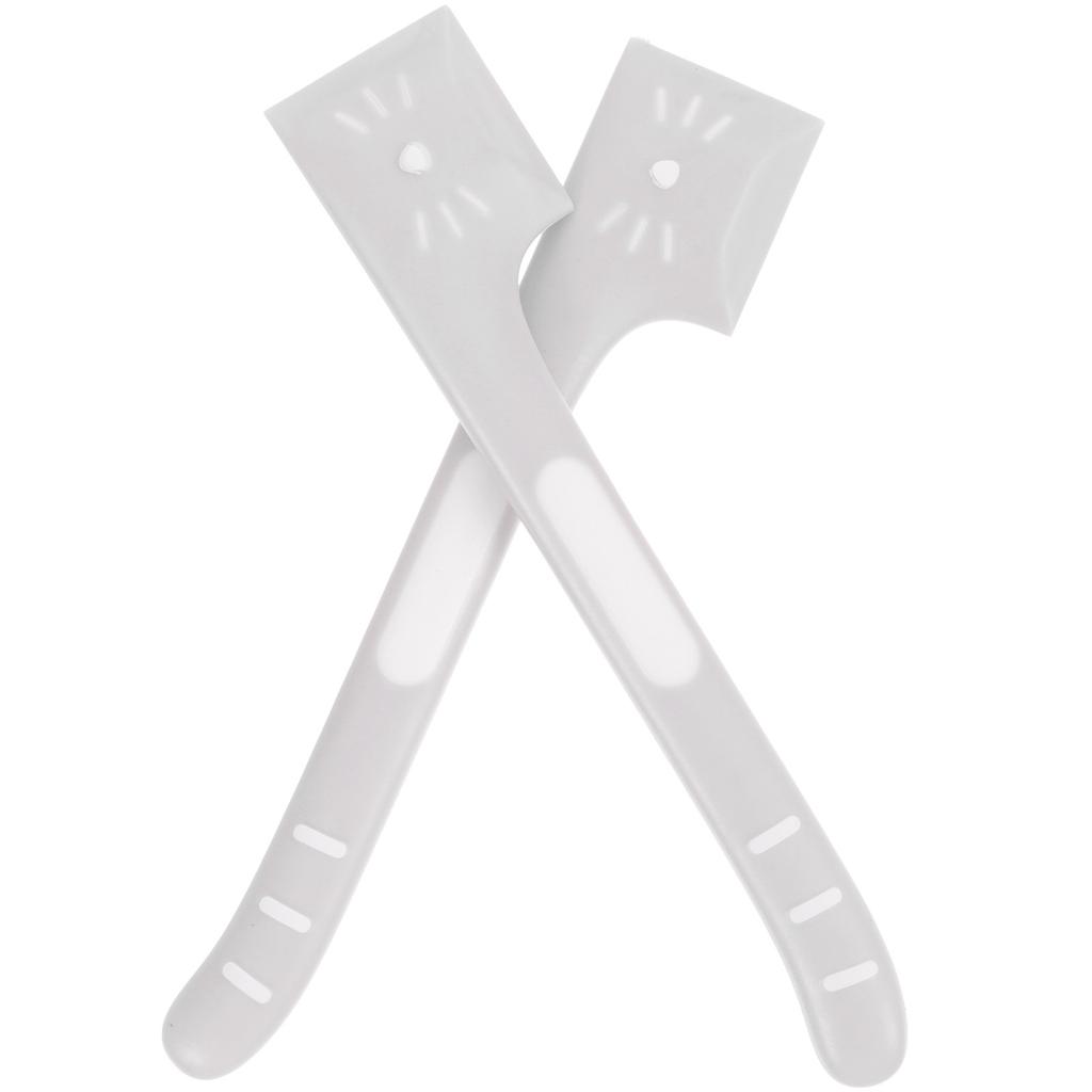 2pcs Pet Can Spoon Reusable Cat Dog Food Scraper High-Grade Tpr Durable Spoon For Canned Cat Food Easy Open Lid Damage