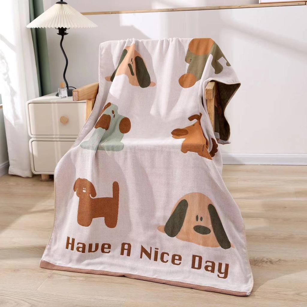 Country Flowers Adult Bath Towel Soft Large Size Cotton Gauze Beach Towel Jacquard Swimming Pool Bath Wrap Quick-Dry