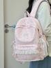 Schoolbag Japanese ins cute cartoon printed schoolbag female high value lace sweet primary school travel backpack