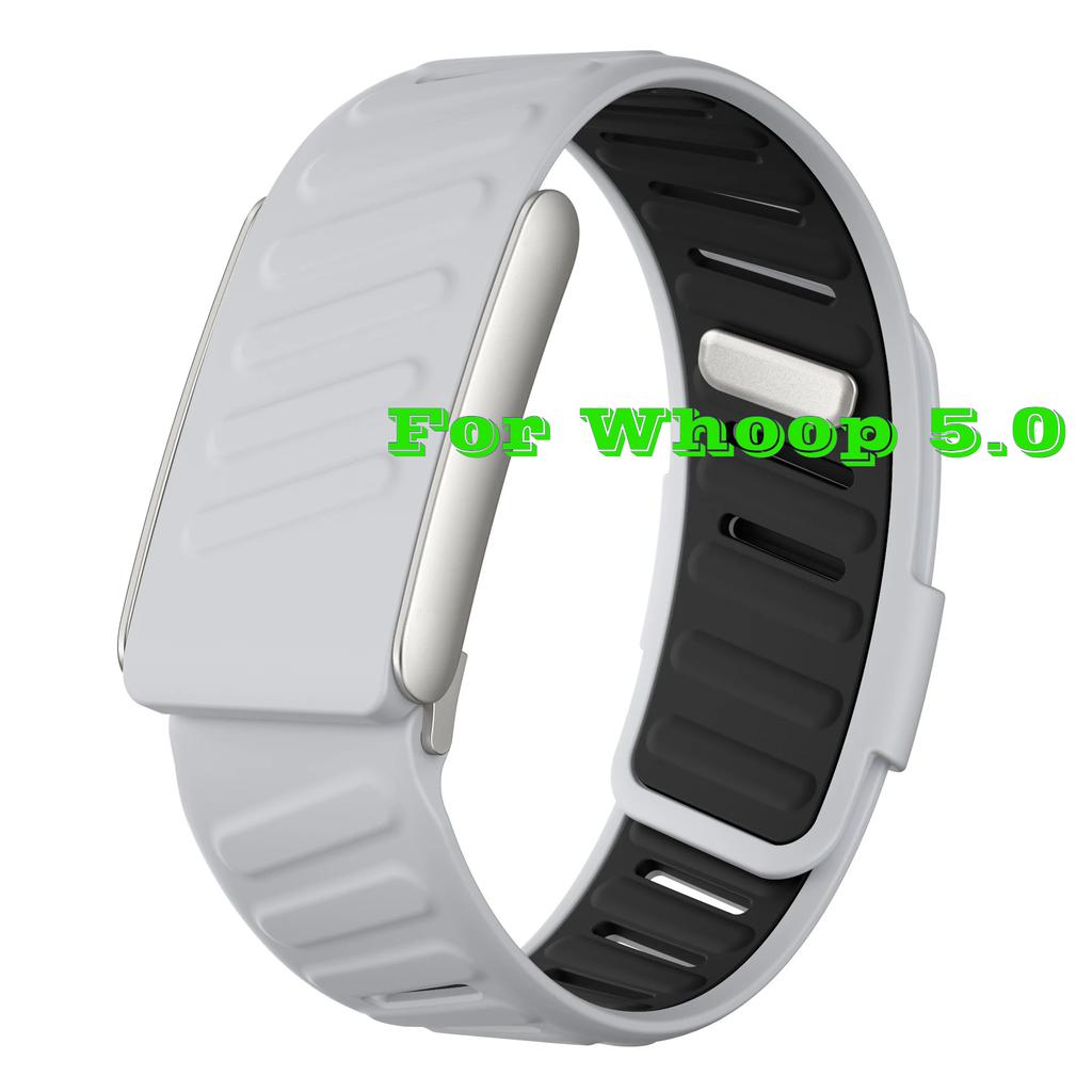 For WHOOP MG / WHOOP 5.0 Breathable Wrist Band Soft Slicone Sweatproof Adjustablle Rubber Band for Whoop 5.0 MG Wristband