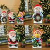 Christmas Santa Snowman Elk Music Box Led Lighted Figurine For Festive Decor