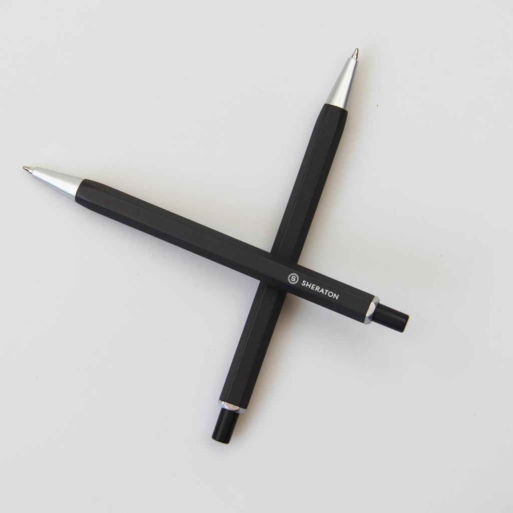 Hexagonal Click Ballpoint Pen - Customizable Gift