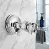2 Pack Electroplated Shower Head Bracket with Suction Cup Sprayer Holder  Shower Room