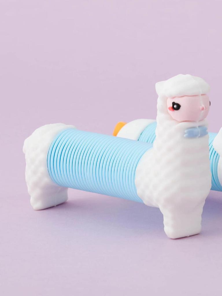 1pc-Stretch Tube Decompression Creative Versatile Soft Rubber Alpaca Venting Cat Toy Pull Tube Color Random