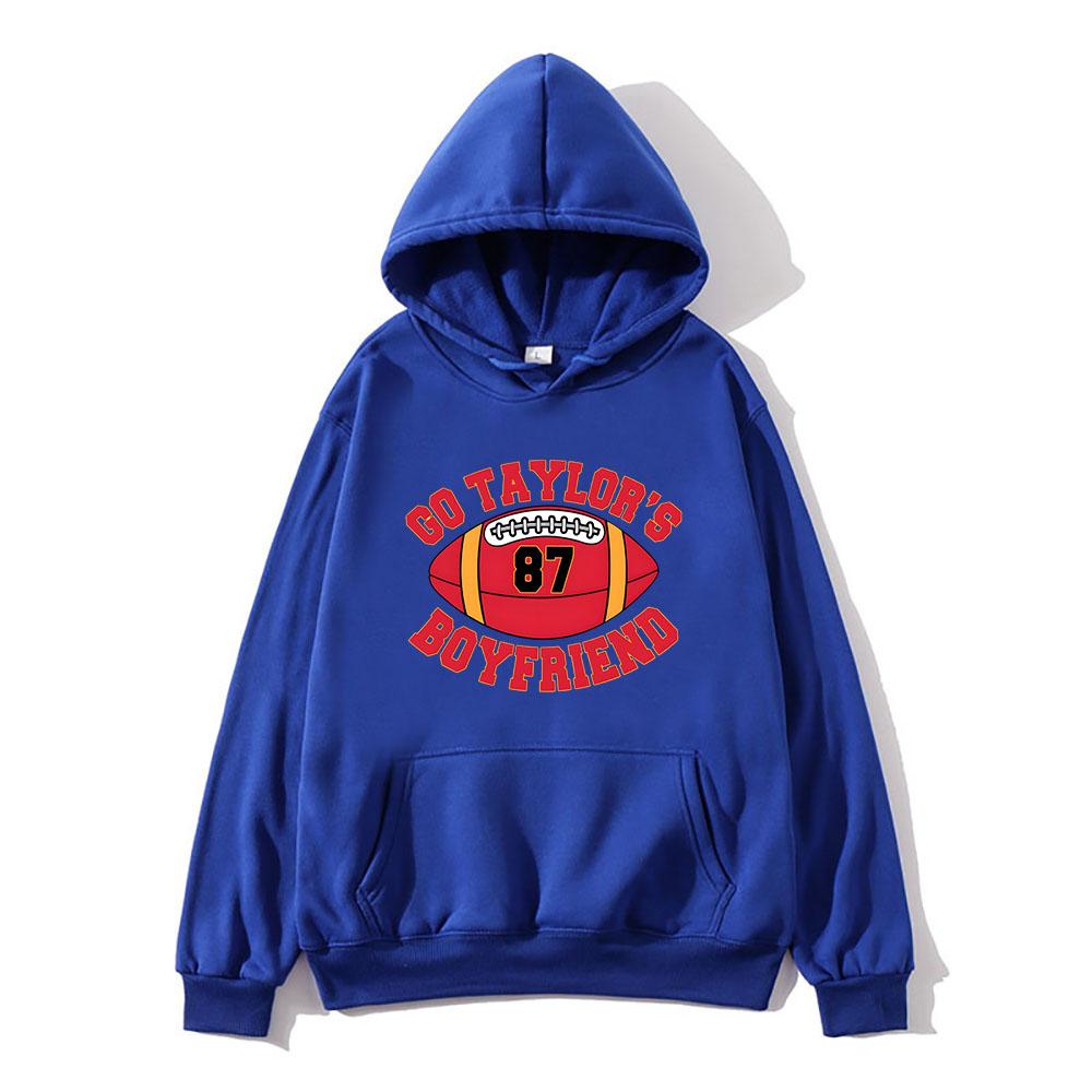Go Taylor's Boyfriend Hoodie Comfortable with Hooded Sweatshirt for Autumn Winter Clothes Ropa Hombre 87 Football Hoody
