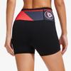 Women's Fashion Printed Compression Running Shorts with Pockets, Quick-Drying, Full Waist Fit.