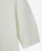 BLOND9 Cotton Rib Collar Short Sleeve Knit_Ivory