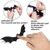 Halloween Bat Sticker 3D Wall Made PVC Party Accessories Recyclable Realistic Feel Removable Non-Damaging Glass Interior DIY Window Decoration Room (4