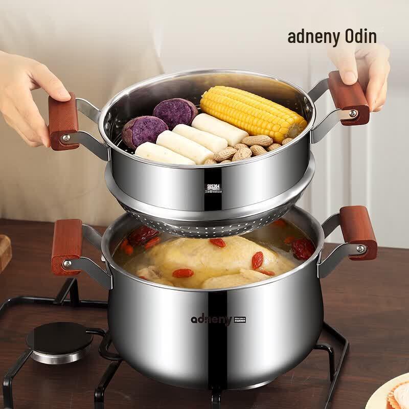 Adneny Odin 24CM 5-Ply Stainless Steel Soup Pot