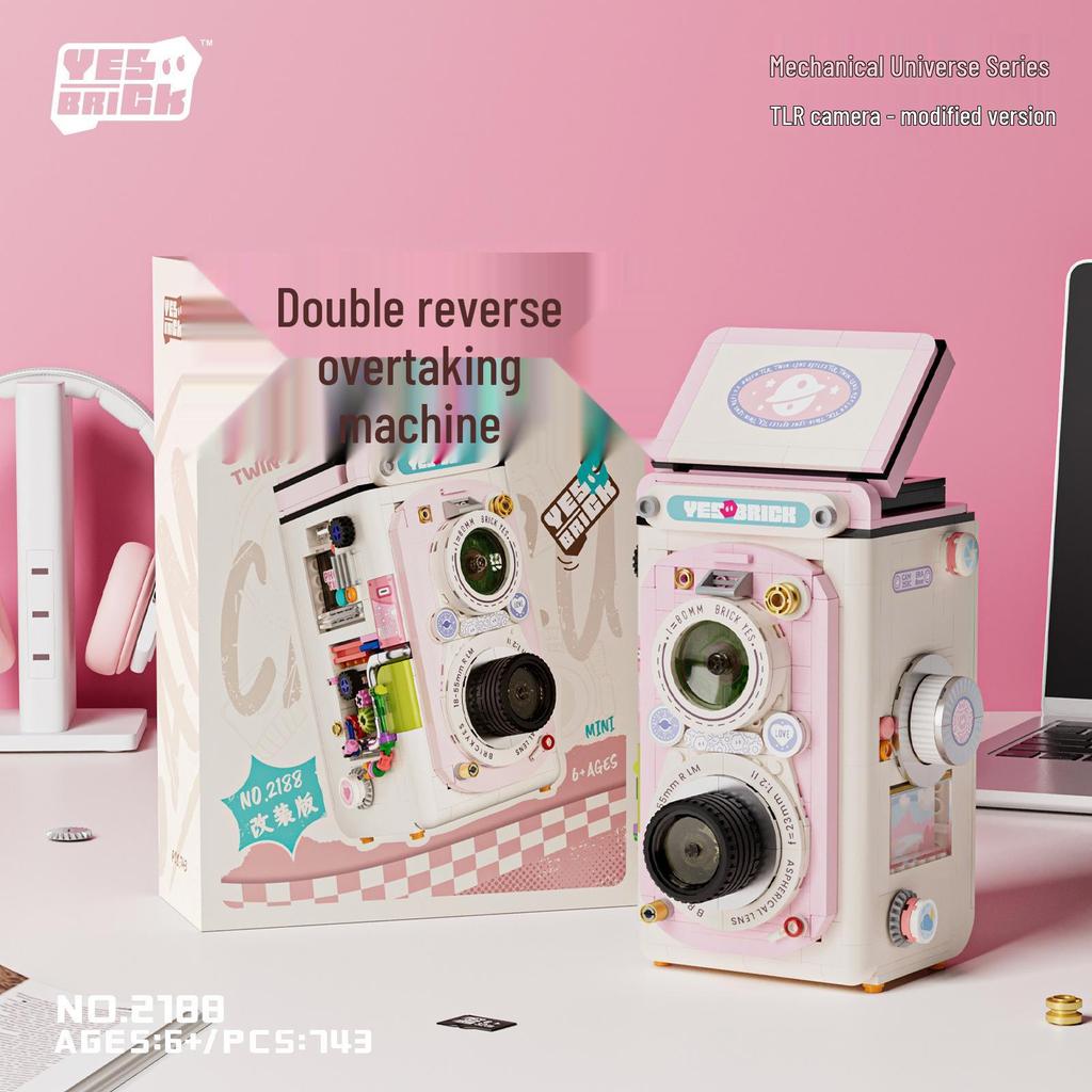 Zhegao Creative Camera Polaroid Model Building Blocks - DIY Puzzle Toy Ornament