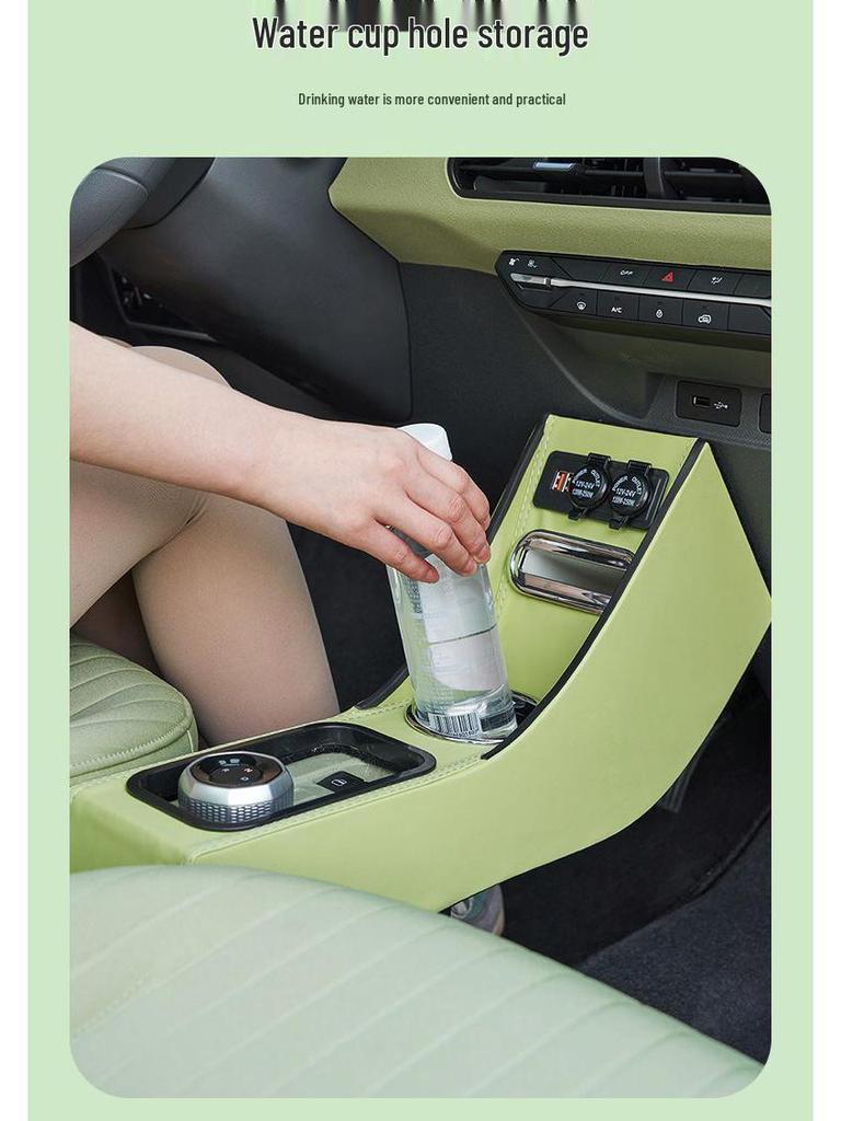 Panda Mini Armrest Box for Electric Vehicle Interior Modification