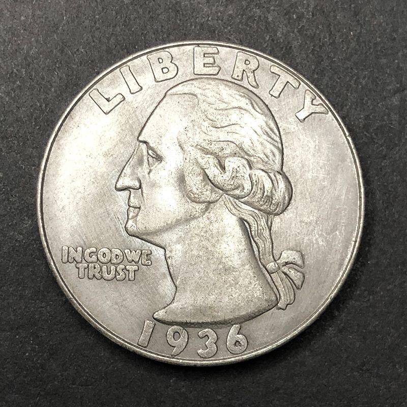 1936, Washington Hawks, 25 Cents, Coin, Craft, Silver Dollar, Collectibles