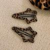 Set of Leopard Pattern Hair Accessories, BB Hair Clips, Y2K Millennium Trendy Leopard Print Hair Clip Collection, Holiday Present