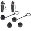 5/10Pcs Internal Thread/External Thread Connector Cover With Rope M12 Dust Cover For Aviation Plug Special Male And Female Cap