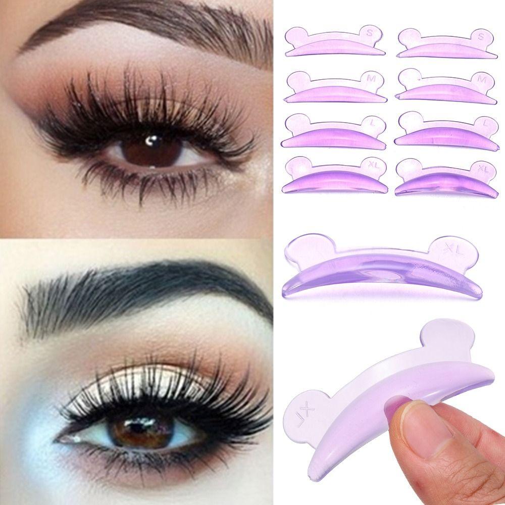 

4Pairs Eyelash Extension Bear Shape Lash Lift Perm Pad Silicone Lash Lift Pad for Women