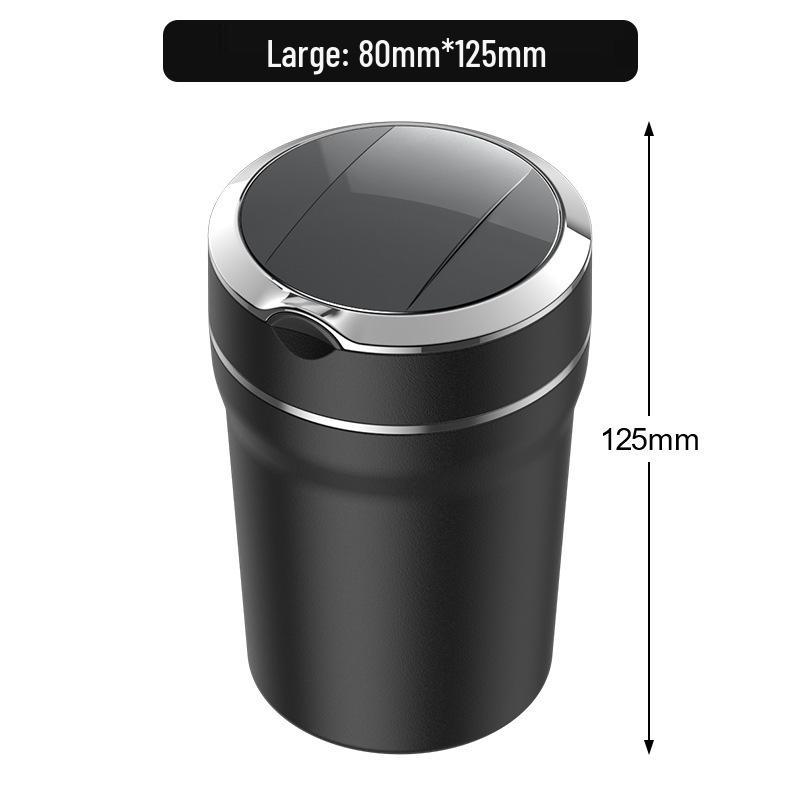 LED Car Ashtray with Flame Retardant Liner and Smoke Extinguishing Lid