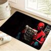 Marvel 1pc Cartoon Print Floor Mat, The Incredible Hulk Muscle Design with Green Background Pattern, Easy To Clean, Suitable F