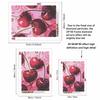 Cherry Full Round Drill Diamond Painting Kit DIY Sparkle Art Canvas for Adults Relaxing Craft and Home Decoration Gift Idea Set