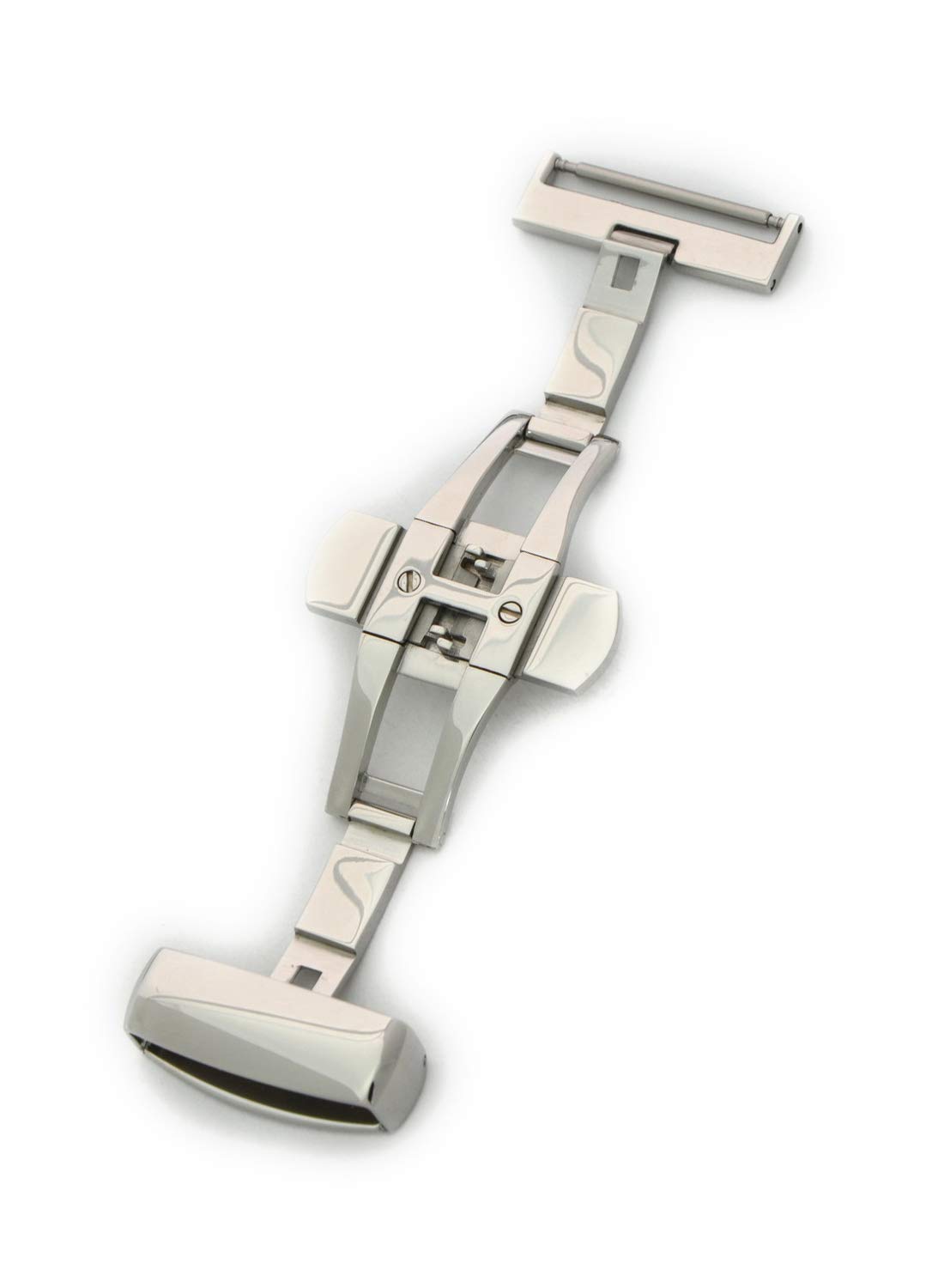 CASSIS D-Buckle PBF D-BUCKLE Mirror Finish 22mm Silver with Replacement Tool CASSM022