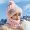 Warm Plush Knitted Hat for Women - Winter Ski Hat , Solid Color, Suitable for Autumn Winter Outdoor Use