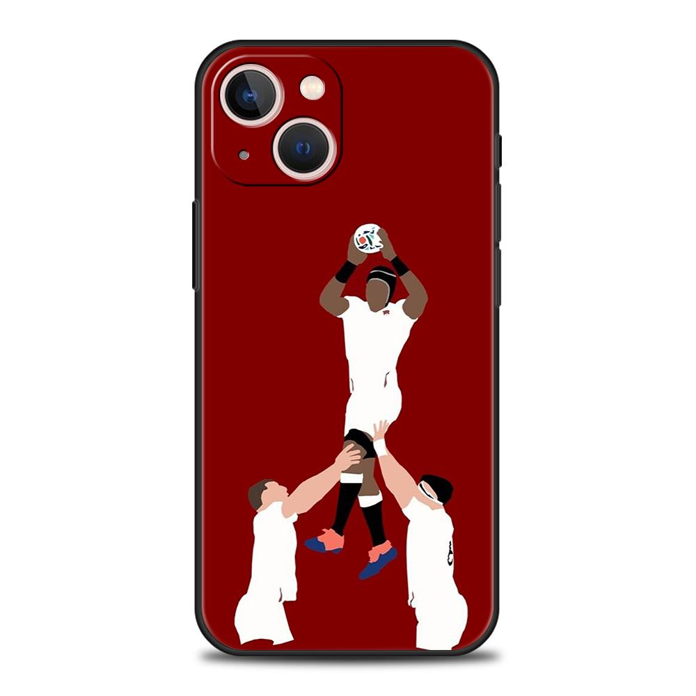 Luxury Phone Case For iPhone 17 Air 16E 16 11 15 14 Pro MAX 12 13 7 8 Plus X XR XS SE 2022 Cover American Rugby player sport