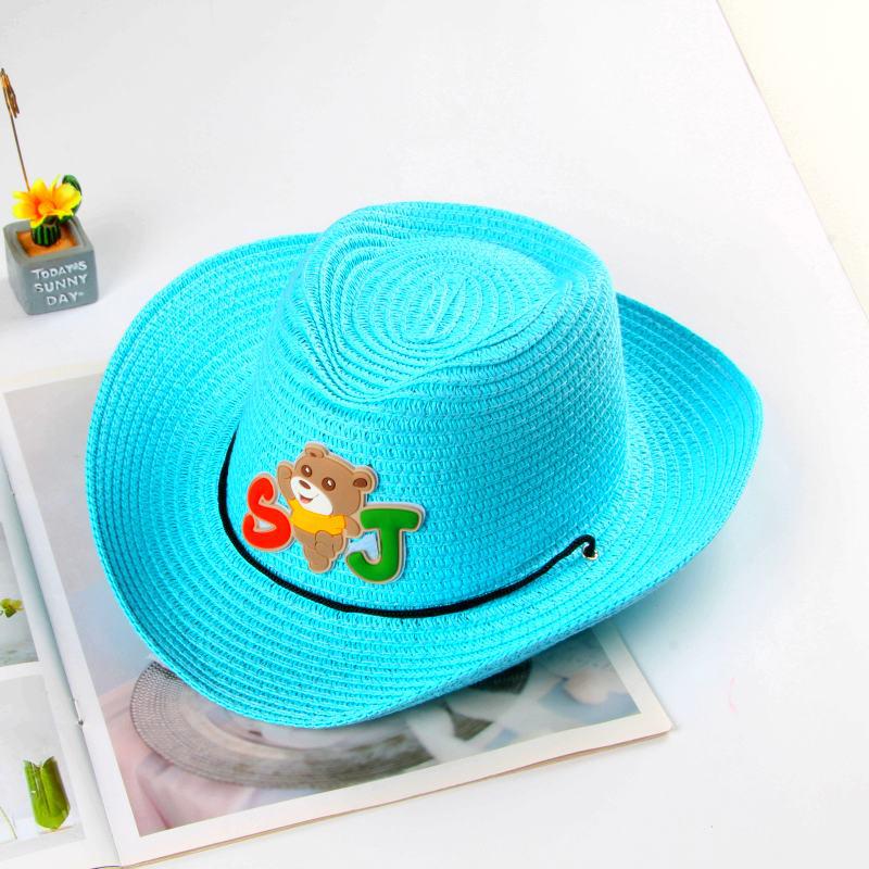 2024 New Boys' Straw Sun Hat: Summer Fisherman Style