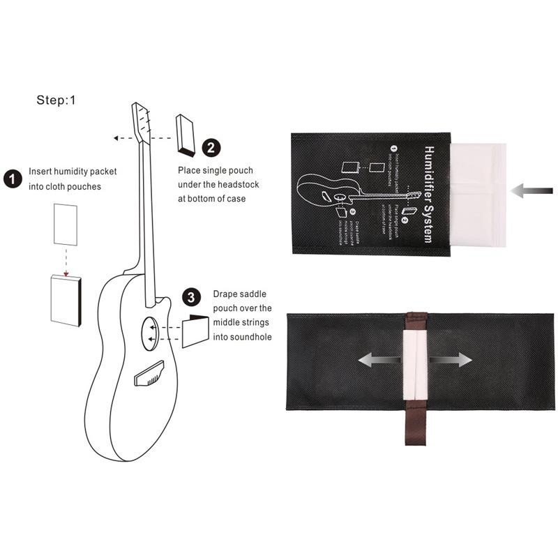 Automatic Acoustic Guitar Humidifier Bag for Soundhole
