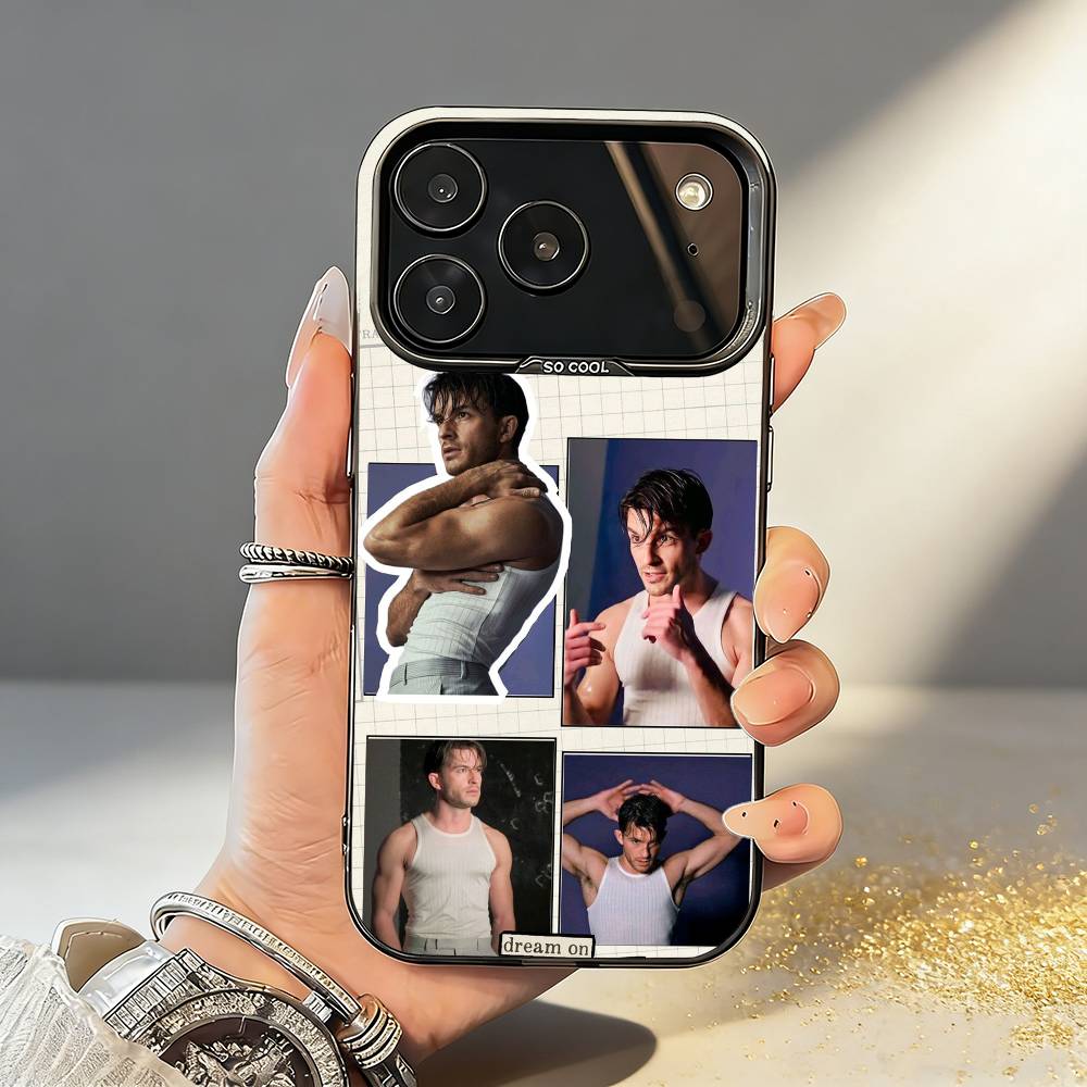 

Actor J-Jonathan B-Bailey Phone Case For iPhone17 16 15 14 13 12 Pro Max Grey Black Matte Laser Metallic Aurora Funda iPhone11PROMAX