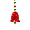 Wind Window Hanging Ornament Glass Bell Pendant for Christmas Tree Holiday Decor
