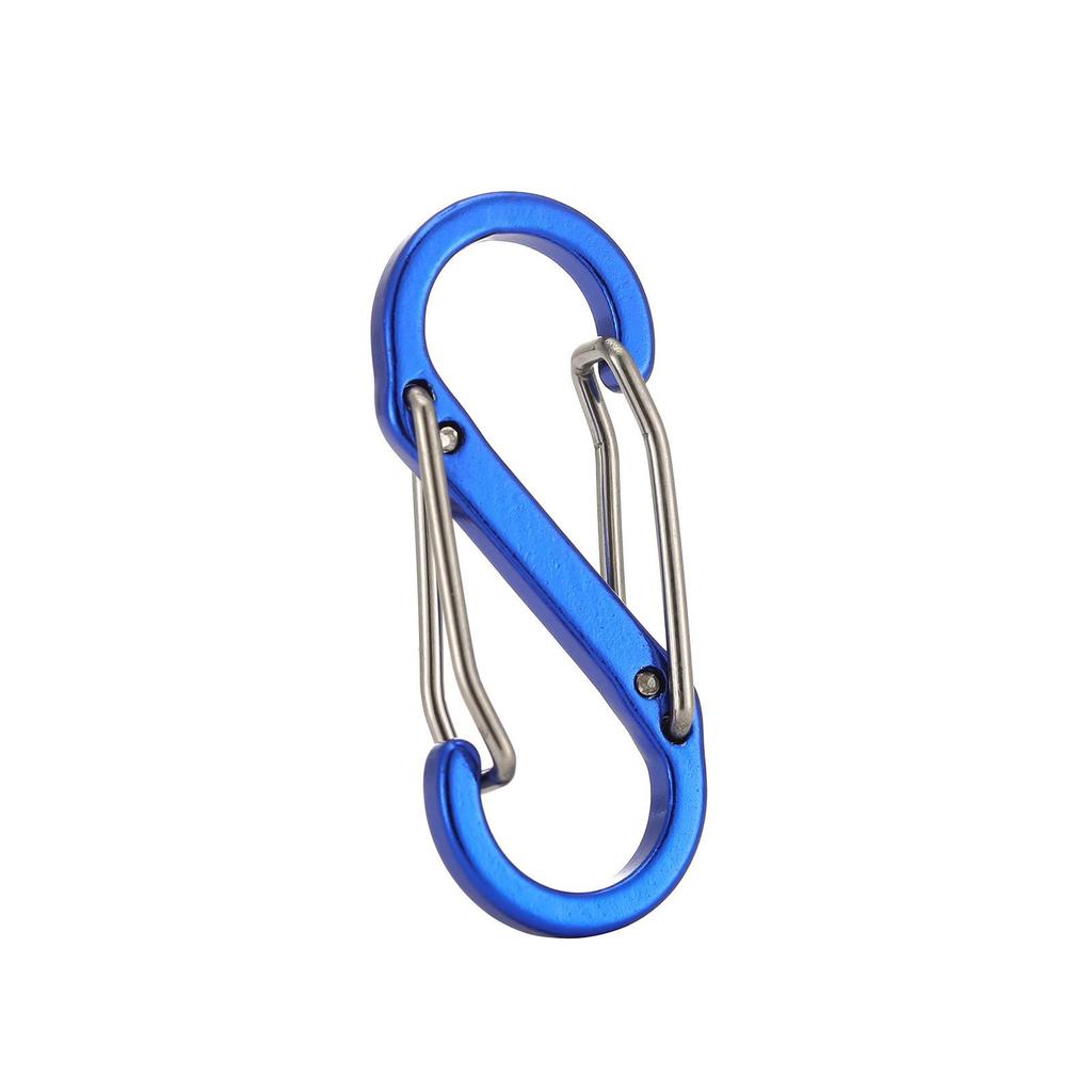 88MM S-shaped Aluminum Carabiner: Multi-functional Double-headed Buckle & Water Bottle Keychain