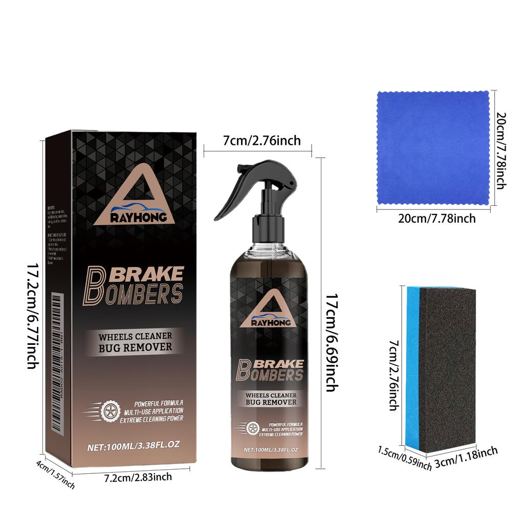 Car Wheel&Tire Cleaner - Brake Dust Grime Dirt Remover - Alloy Rim Cleaner For Cars/Trucks/Suvs - Non-Corrosive Formula Restores