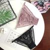 Sheer Lace Mesh Women Thong Floral T-Back Panties Thin Lace Flower Briefs Lady