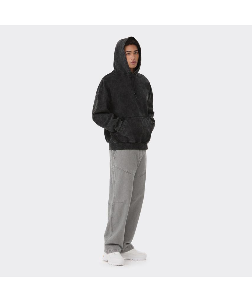 Keoseuuteommellou Gray Dyed Woven Layered Hoodie Cwtas26112Gyd