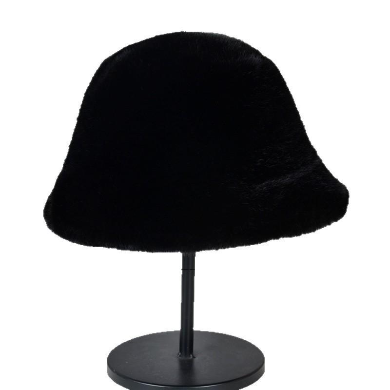 Fluffy Fur Women'S Winter Hat Winter Snow Ski Cap Female Faux Fur Thick Warm Windproof Hat Russian Hat Mink Fisherman'S Hat