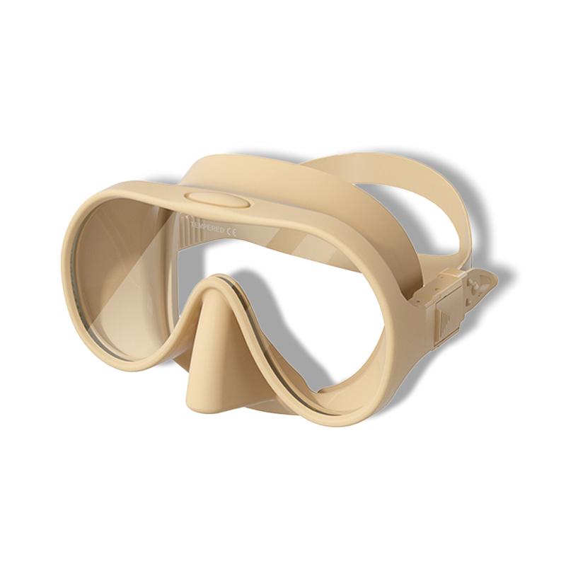 NEW Tempered Glass Freediving Mask Snorkeling Set Foldable Snorkel Diving Mask All-Inclusive Silicone