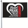 1pc Multi-Size Optional Heart Awareness Moon Flag - Polyester, Easy To Hang, Indoor/Outdoor Decoration, Ideal Gifts for Parties, Study, Bedrooms, Men