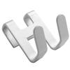 Space Aluminum Metal Shower Glass Door Hook Free Hole Towel Rack Hanger