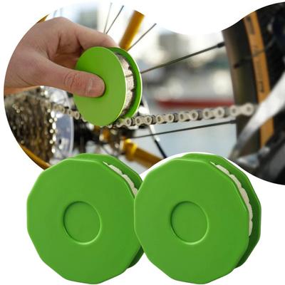 Bike Chain Lubricator Bicycle Chain Oiler Lubricating Disc Bicycle Maintenance Tool Cycling Gear Roller Lubricant Bike Accessory