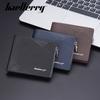 New Men's Short Wallet European American Business Multi Slot Soft With Zipper Coin Purse
