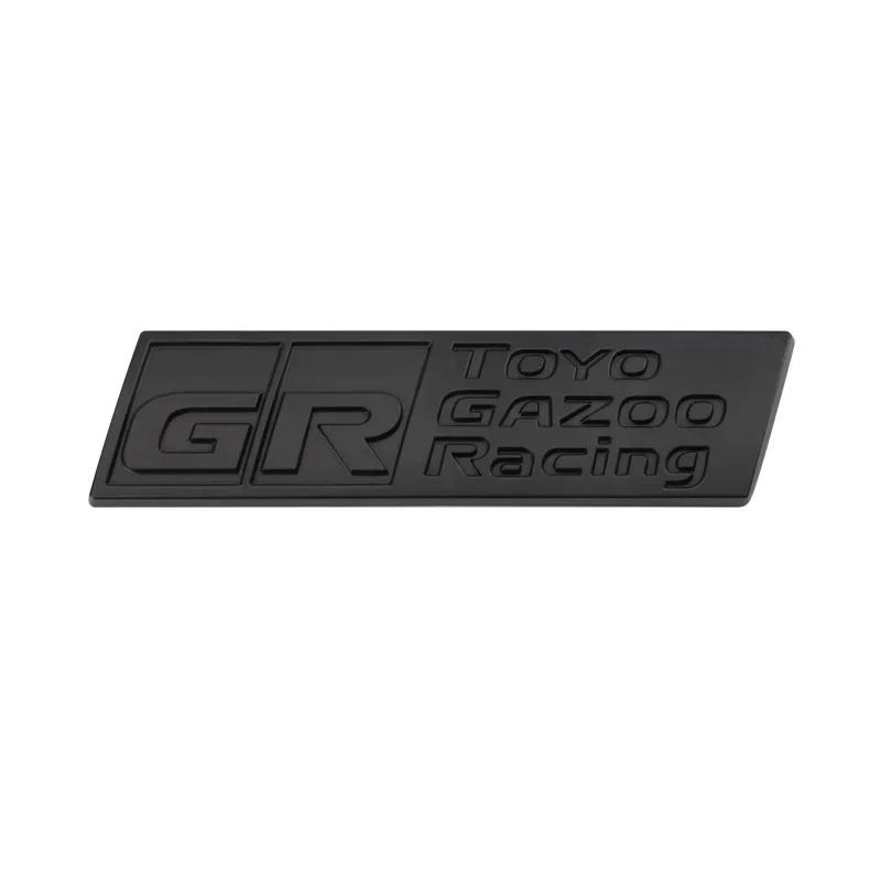 Car Logo Head Grille Rear Badge for Toyota GR Toyo Gazoo Racing Yaris Prius Supra Corolla Camry Crown Prado Corolla Sienta Hilux
