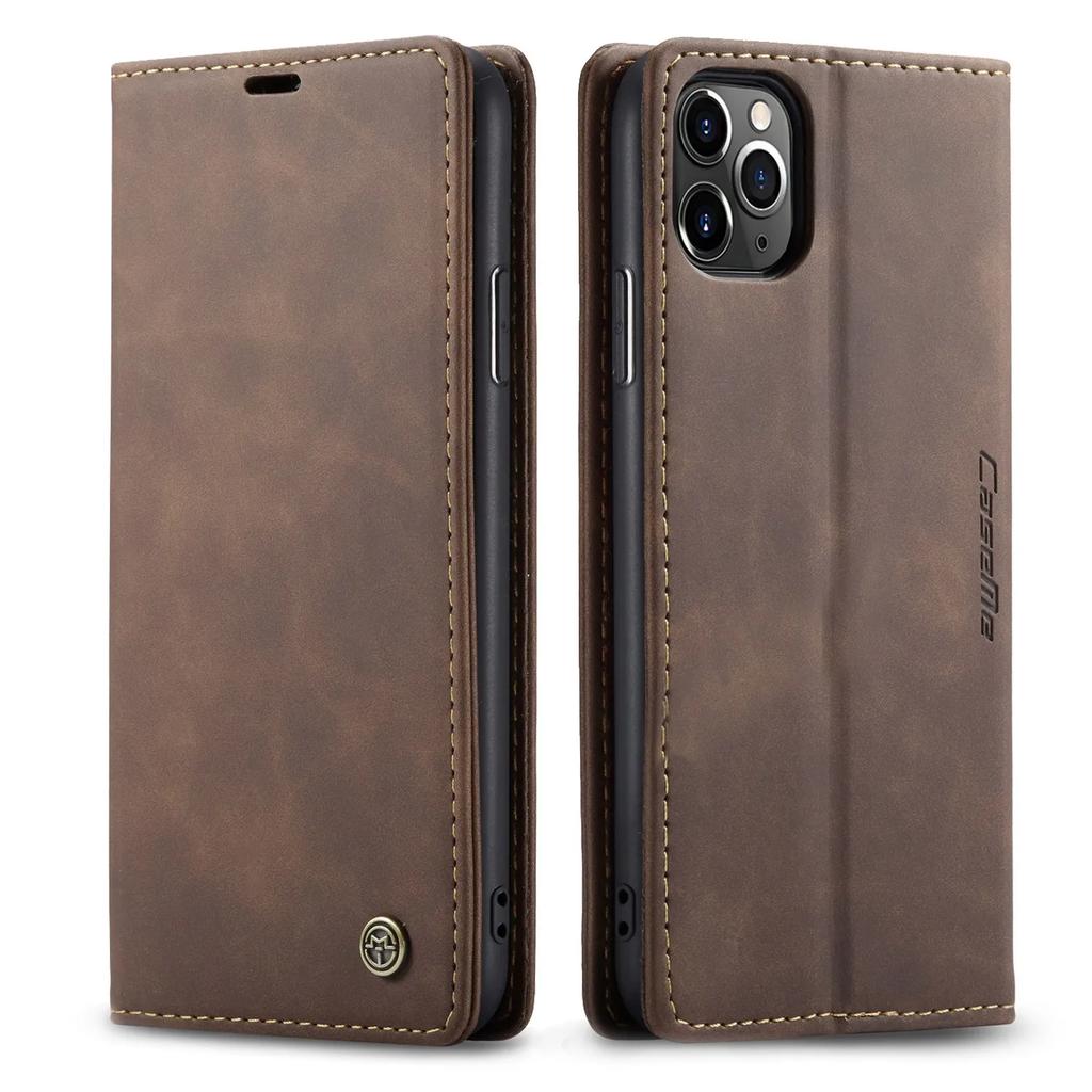 Leder Hülle für iPhone 12 11 Pro X XR XS Max, CaseMe Retro Geldbörse Luxus Magnetische Kartenhalter Brieftasche Abdeckung Für iPhone 8 7 6 Plus 5