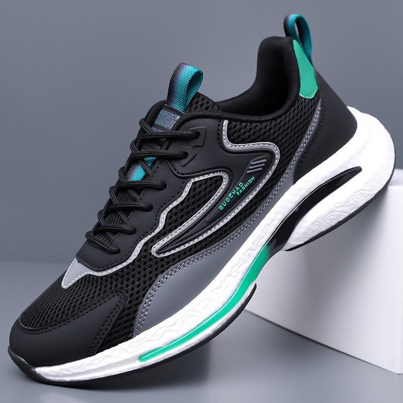 Men's 2026 Breathable Mesh Anti-Odor Running Shoes - Soft Sole, Versatile, Casual Sports Sneakers for Summer