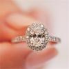 Fashion copper Color Rhinestone Crystal Rings For Women Full Crystal Zircon Statement Rings Wedding Engagement Jewelry Gifts