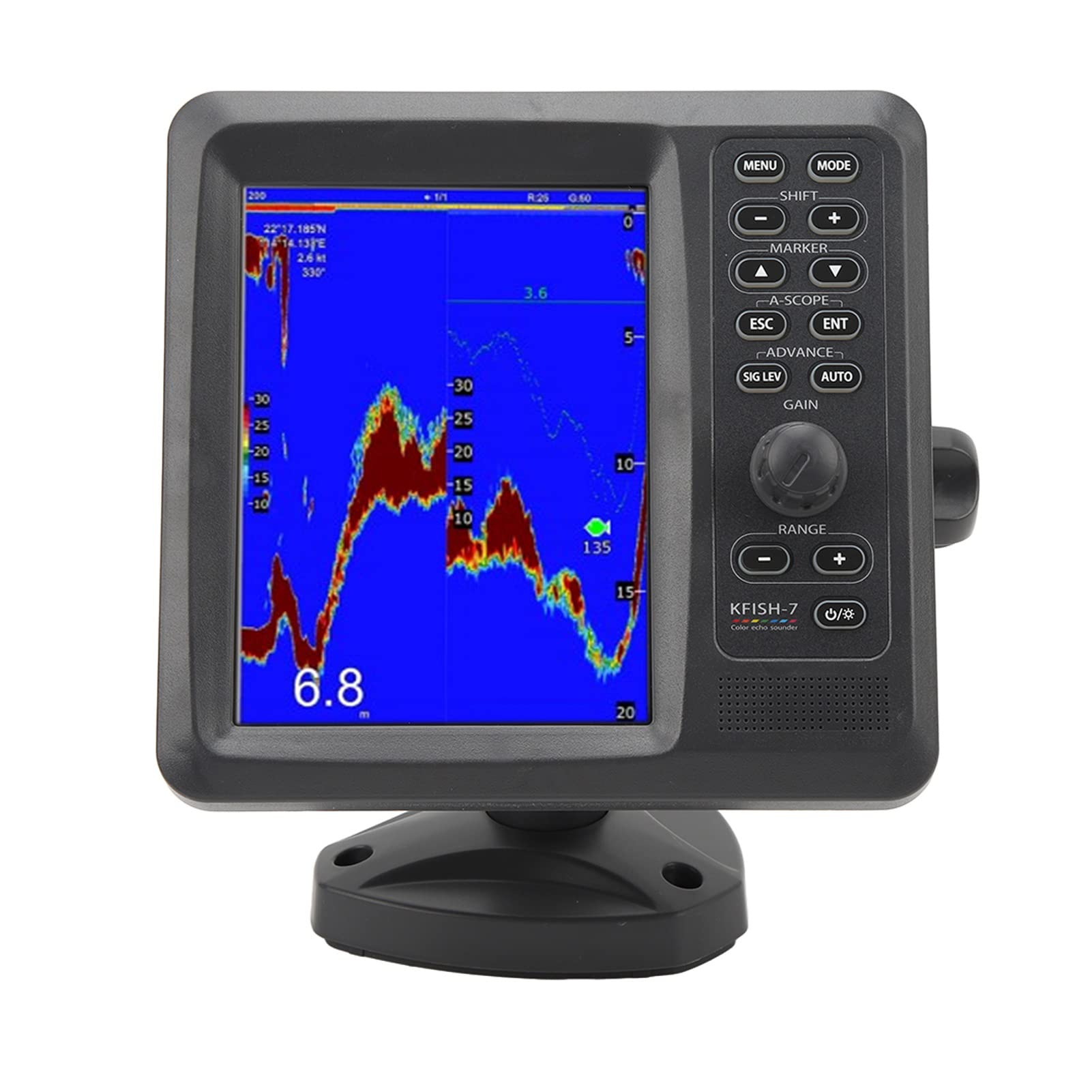 

Portable Digital Fish Finder with LCD Screen for Marine Use Easy-to-Read 7-inch