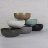 Japanese Wind Kiln Crafted Modern Design Retro Ceramic Bowls Artisanal INS Style Small Porcelain Salad & Soup Combo for Dessert